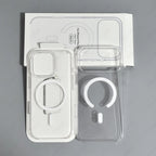 Original Clear Magnetic Phone Case For iPhone 18 17 Pro Max 16 15 14 Plus 13 12 Mini For Magsafe Wireless Charging Protect Cover