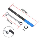 15-piece set of car engine belt adjustable wrench pulley disassembly idler wheel tensioning special auto repair tools