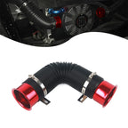 76MM Car Cold Air Turbo Intake Inlet Pipe Adjustable Flexible Duct Tube Hose Cold Feed Duct Pipe CM World