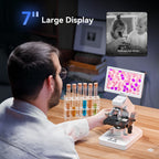 Tomlov 301 Max Professional Microscopes for Kids Students X-Y Stage 1200X WIFI Digital Biological Microscope 7" HDMI microscopio CM World