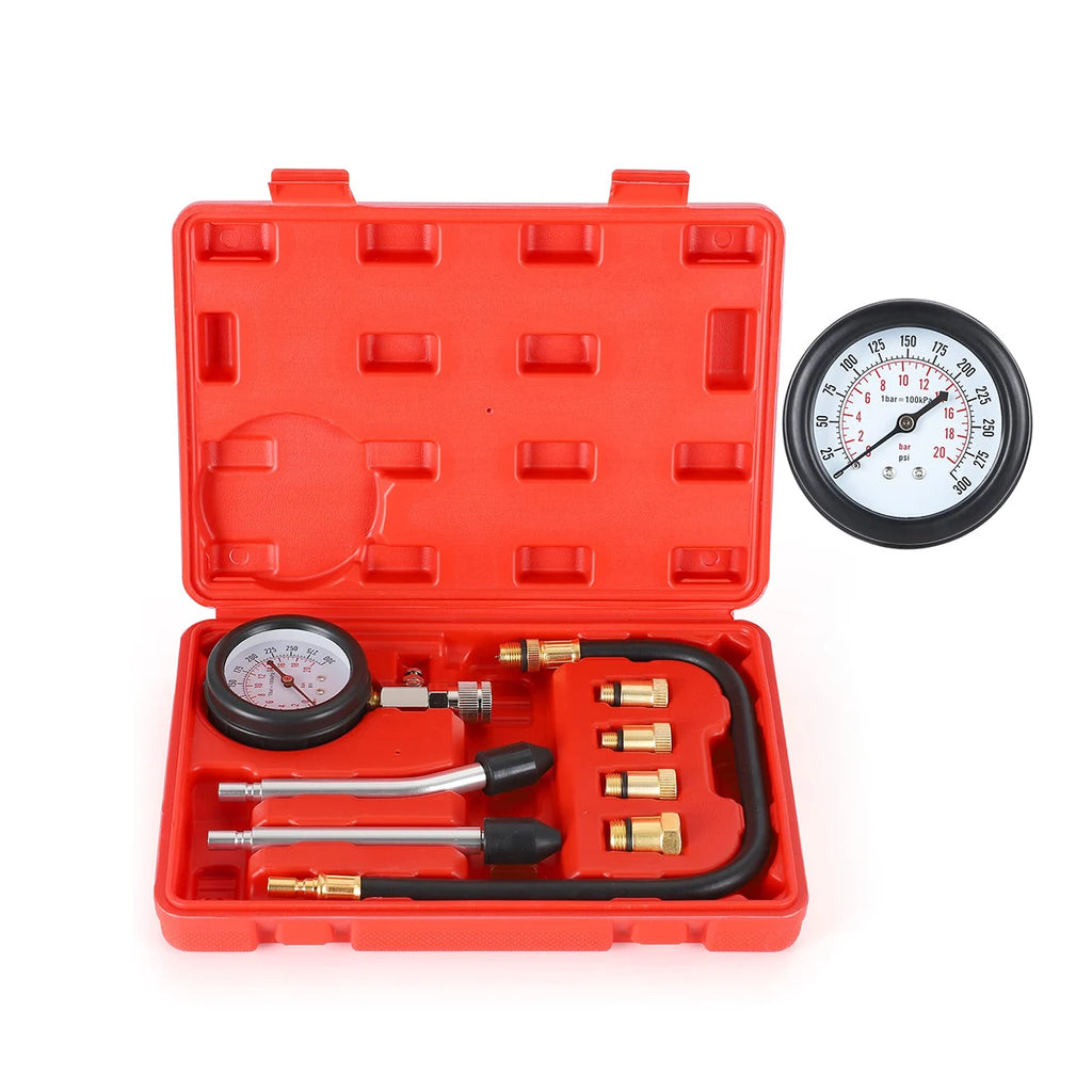 Pressure Gauge Gasoline Engine Compression Tester Automotive Workshop Tools Mechanical Inspection Garage Tool Car Verification CM World