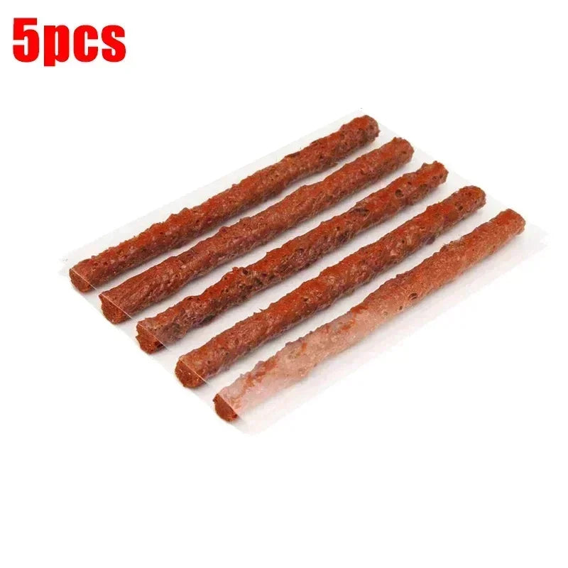 Car Tire Repair Tool Tubeless Tyre Repair Kit with Rubber Strips Studding Tool Puncture Plug Garage Tools for Motorcycle Trucks