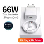 6A 66W Super Fast EU Wall Charger For Huawei Mate 40 50 60 P50 Nova 8 9 10 Honor 90 100 X7 X8 X9 Magic Type C Charging USB Cable Car Mobile World