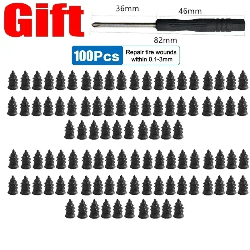 Practical Vacuum Tire Puncture Repair Kit Universal Nail Screw Rubber Metal Tool Car Patch Auto Repair Accessories