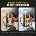 Jump Starter with Air Compressor 7000A Portable Car Battery Booster (9.0 Gas/6.5L Diesel) with 160PSI Auto-Shutoff Tire Inflator