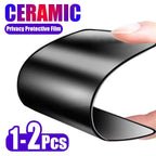 2PCS Privacy Ceramic Film For iPhone 17 16 15 14 18 11 13 12 Pro Max Air 16e 15 16 Plus XS Max XR X 7 8 SE 2020 Screen Protector