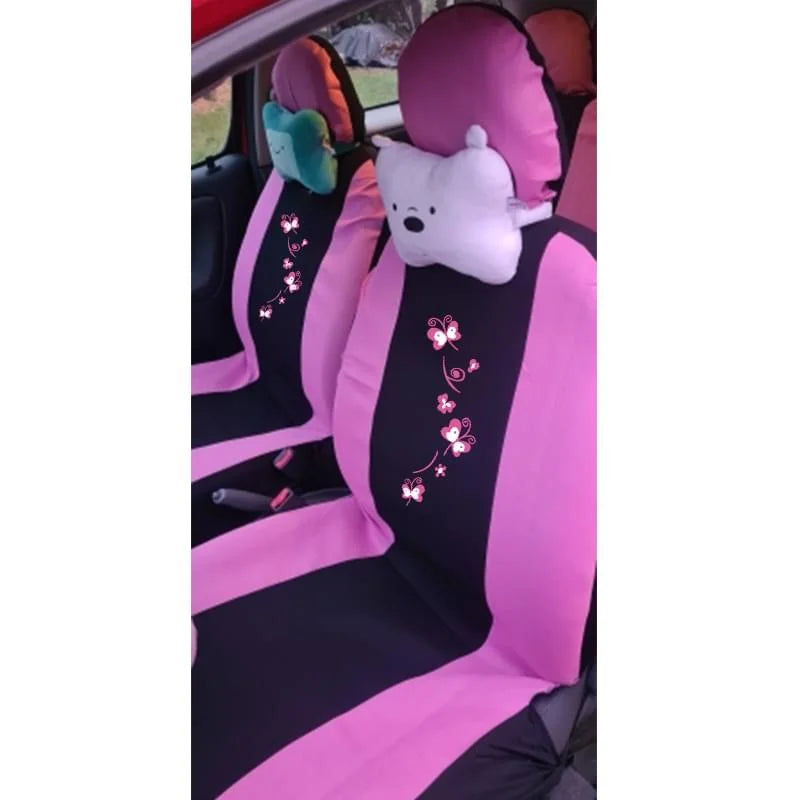 Universal Car covers Car Seat Protect for Men Women Car Seat Covers Butterfly Embroidery Fit Most Car Seats Styling Car Mobile World