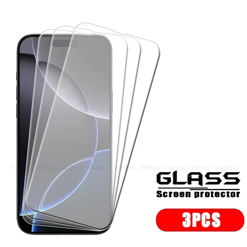 1/2/3/4Pcs For iPhone 17 Pro Max Glass iPhone 17 Tempered Glass Transparent Clear 9H Protective Screen Protector iPhone 17 Air