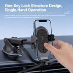 Car Phone Holder Mount 360° Rotation Suction Cup Universal Dashboard Stand Auto Windshield Phone Bracket for Support All Phones CM World