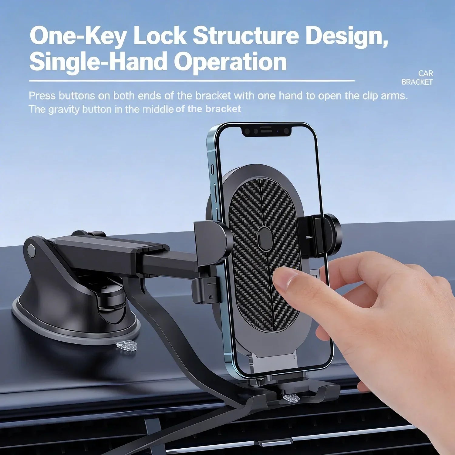 Car Phone Holder Mount 360° Rotation Suction Cup Universal Dashboard Stand Auto Windshield Phone Bracket for Support All Phones CM World