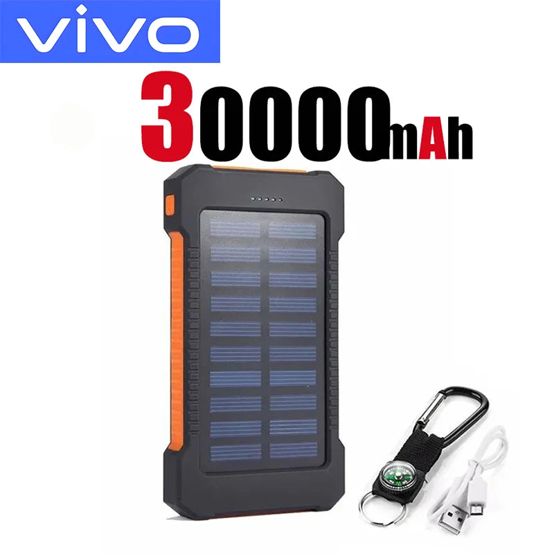 VIVO 500000mAh Solar Power Bank Super Fast Charging  Large Capacity Outdoor Portable External Battery for iPhone Samsung 2026