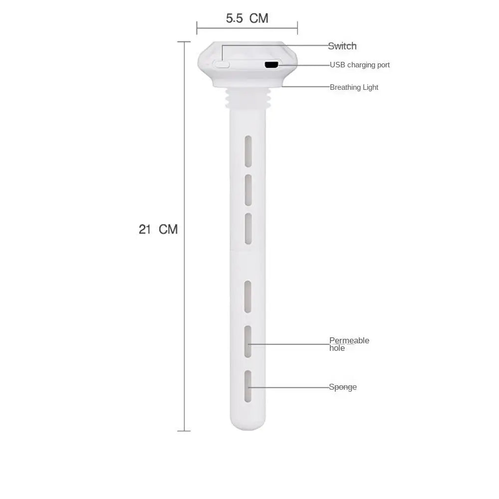 USB Mini Ultrasonic Air Humidifier LED Lamp USB Essential Oil Diffuser Car Purifier Aroma Anion Mist Maker With Romantic Light CM World