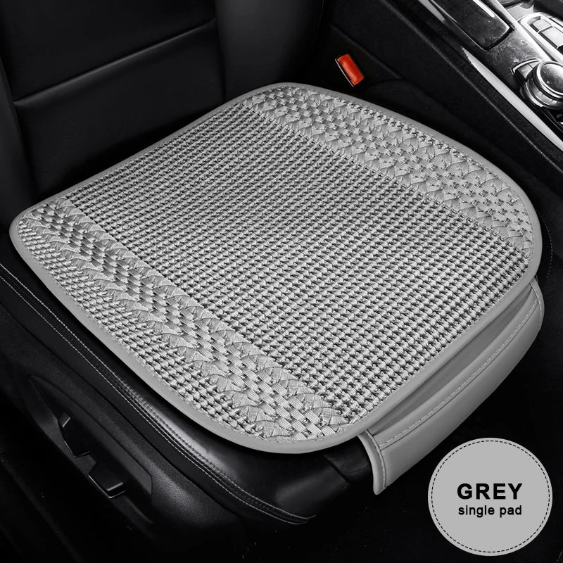 SEAMETAL 1Pc Car Seat Cover Breathable Ice Silk Cooling Seat Cushion Anti Slip Auto Seat Protection Mat Universal for Sedan Suv