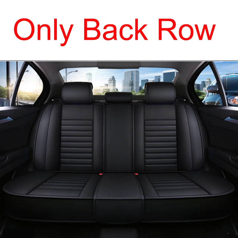 Full Coverage Universal Style Pu Leather Car Seat Covers for Kia Soul A3 A8L Audi Q3 Sportback BMW X3 F25 X1 E84 Car Accessories CM World