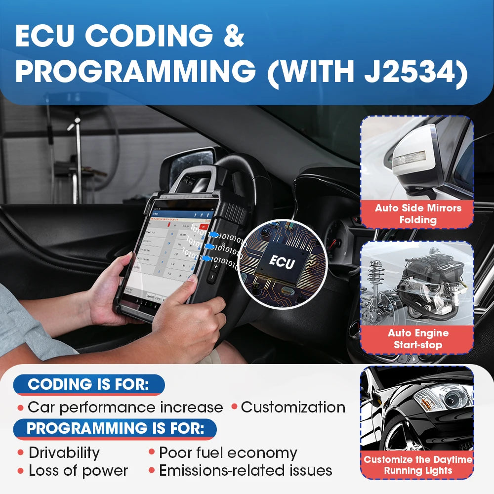 LAUNCH X-431 PAD7 ELITE PAD7 PADVII Car Diagnostic Tools J2534 Smartlink Automotive Scanner Auto Diagnost Online Programming OBD