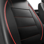 Universal Leather Car Seat Covers Red Simple Waterproof 5 Seat Car Seat Cover Car Mobile World