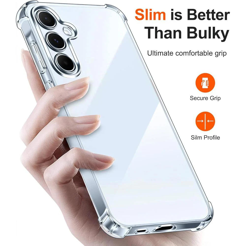 Protector Transparent Case For Samsung Galaxy S25 S24 S23 S22 A16 A26 A36 A56 A15 A35 A55 A14 A34 A54 A13 A53 A52 5G Clear Cover Car Mobile World