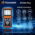 Foxwell NT530 PLUS Universal Car Diagnostic Tools Obd2 Scanner 2026 for Bmw Benz Nissan Porsche Ford Chrysler One Software Free Car Mobile World