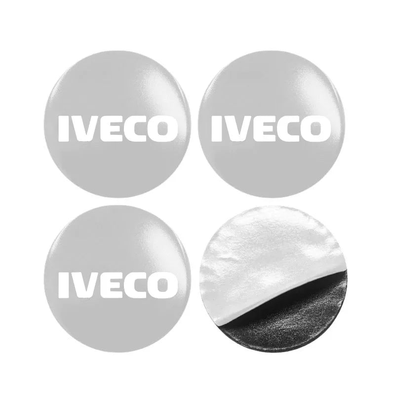 Car Wheel Center Cap with logo Car Wheel Center Caps Stickers Badges For Iveco Daily IV V VI Van EcoDaily Accessories waterproof CM World