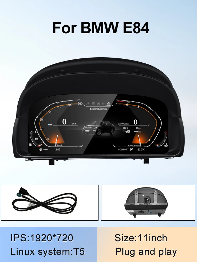STWEI 2024 New Lcd Digital Dashboard Cluster Digital Speedometer For BMW 1/2/3/4/5/6/7 Seires X1/X2/X3/X4/X5/X6 Series CM World