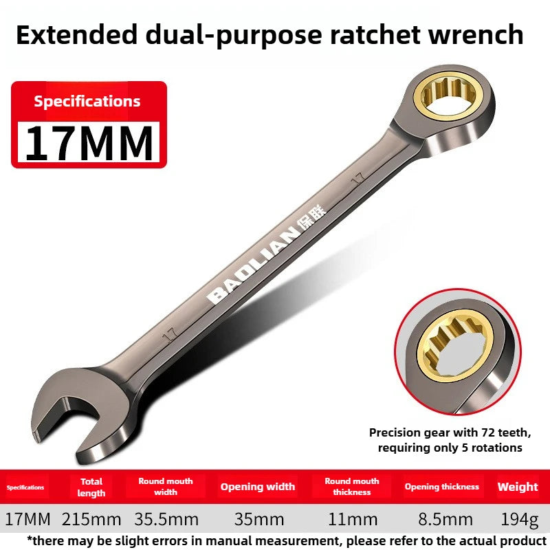 Universal Torx Wrench Adjustable Torque 8-22mm Ratchet Spanner for Bicycle Motorcycle Car Repair Tools Mechanical Tool