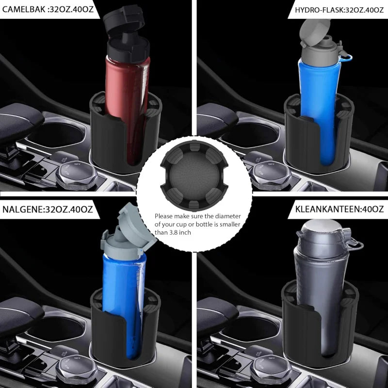 GloBosenPur Car Cup Holder - Extender Suitable for car storage box,With adjustable base,Compatible Yeti 20/26/30 Ounce(about 850 CM World