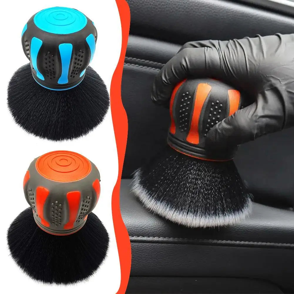 Car Detailing Brushes With Storage Rack Covers Soft Bristles Auto Interior Dust Cleaner Car Detail Brush Cleaning Detail Tool