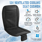 DC 12V 3D Spacer Car Summer Cool Air Seat Cushion With 8Fan Fast Blowing Ventilation Seat Cooling Pat Refrigerated Seat CM World