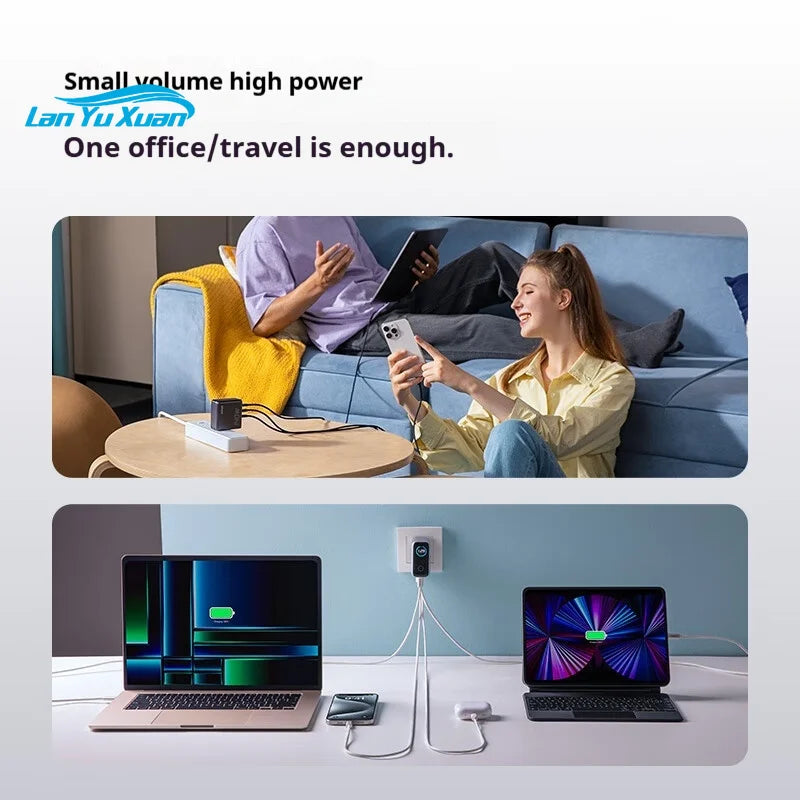 Anker Zolo GaN Charger AI Display Screen 140W Four-Port Fast Charge Mobile Phone Chargers Portable Phone Power Adaptor Original