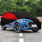 Universal Fit SUV Car Cover - Black & Red - UV Protection, Breathable, Dustproof ,Ideal Gift for Car Enthusiasts CM World