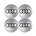 4pcs Set of Wheel Center Caps Stickers Car Hub Covers for Audi S RS A3 A4 B8 A6 A5 Q5 A7 - Multiple Sizes 56/60/63/65/68mm CM World