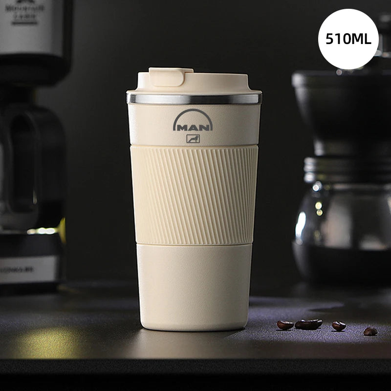 510ml stainless steel car coffee cup for MAN TGX TGM TGA TGS TGE business people thermos travel accessories CM World