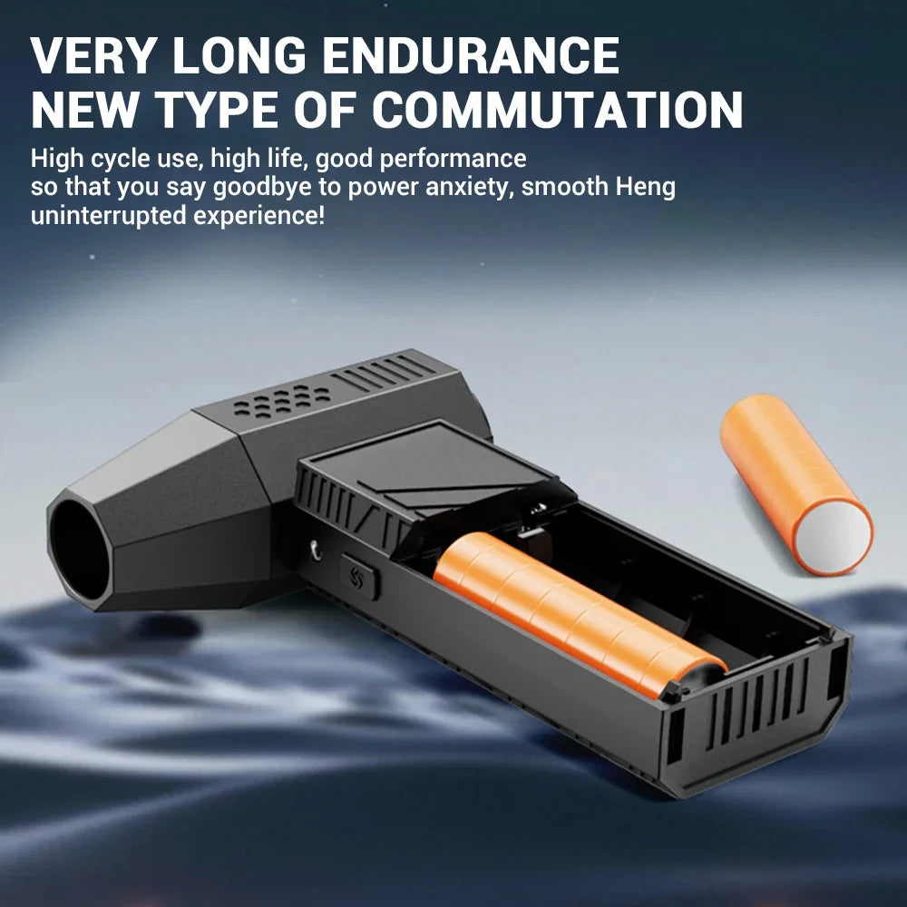 450000RPM Turbo Fan Brushless Motor with LED Light 6000mAh With Charging Display Air Blower Portable Vacuum Cleaner Car Dry Car Mobile World
