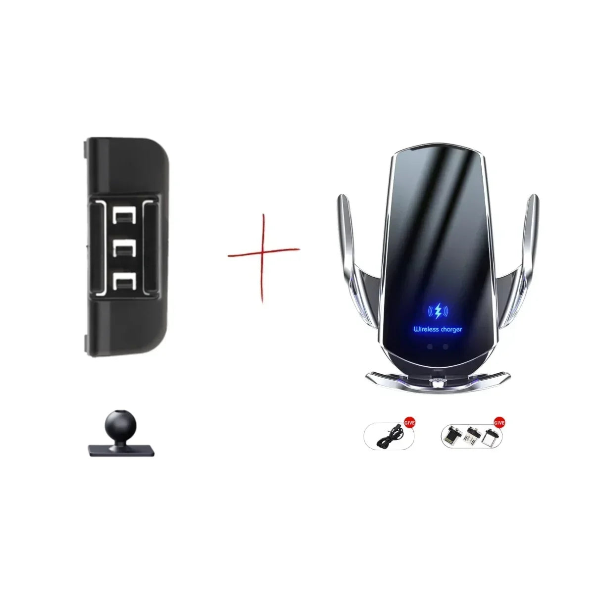 For Audi A3 8Y 2021-2024 Mobile Car Holder Fixed Bracket Base Special Car Cell Phone Mounts Wireless Charging Cars Accessories CM World