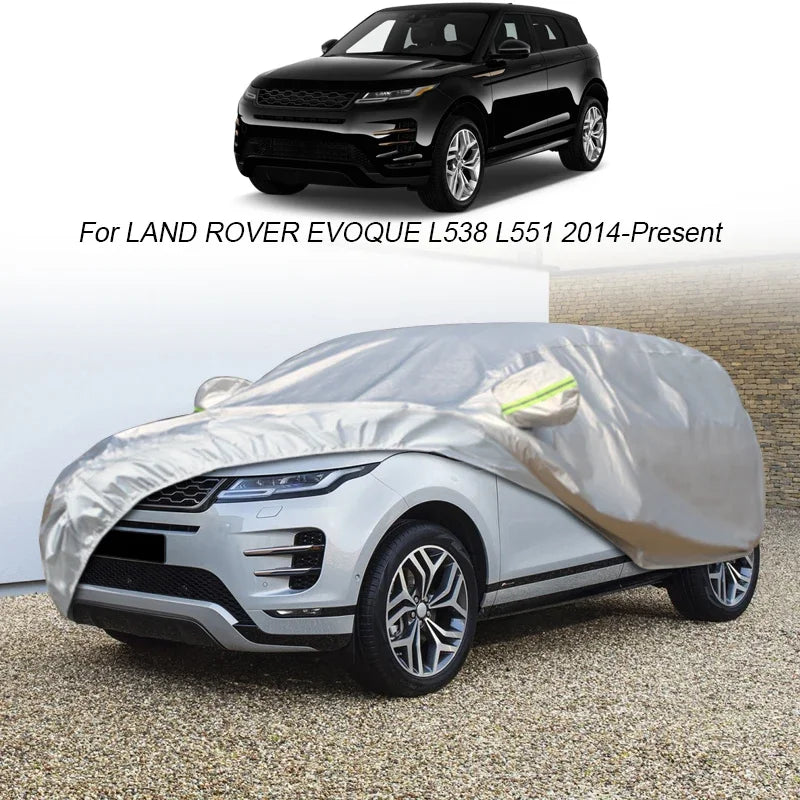 Car Cover Rain Frost Snow Dust Waterproof For Land Rover Discovery Sport Defender Range Rover Evoque Velar Anti-UV Cover Accesso Car Mobile World