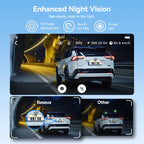 Baseus 3K Dash Cam VD1 Front and Rear Cam HD Built-in GPS Galileo Supercapacitor Car DVR Car Camera Recorder Support 24H Parking Car Mobile World