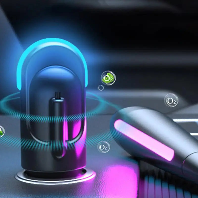 Auto Ionizer Car Air Purifier Portable Ionic Air Freshener Filter Quiet Desktop Air Purifier Auto Car Air Purification Filters CM World