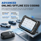 VDIAGTOOL VD80BT Car Diagnostic Tool Automotive OBD2 Scanner with Topology Map 42+ Reset ECU Coding Active Test FCA/CAN FD/DOIP