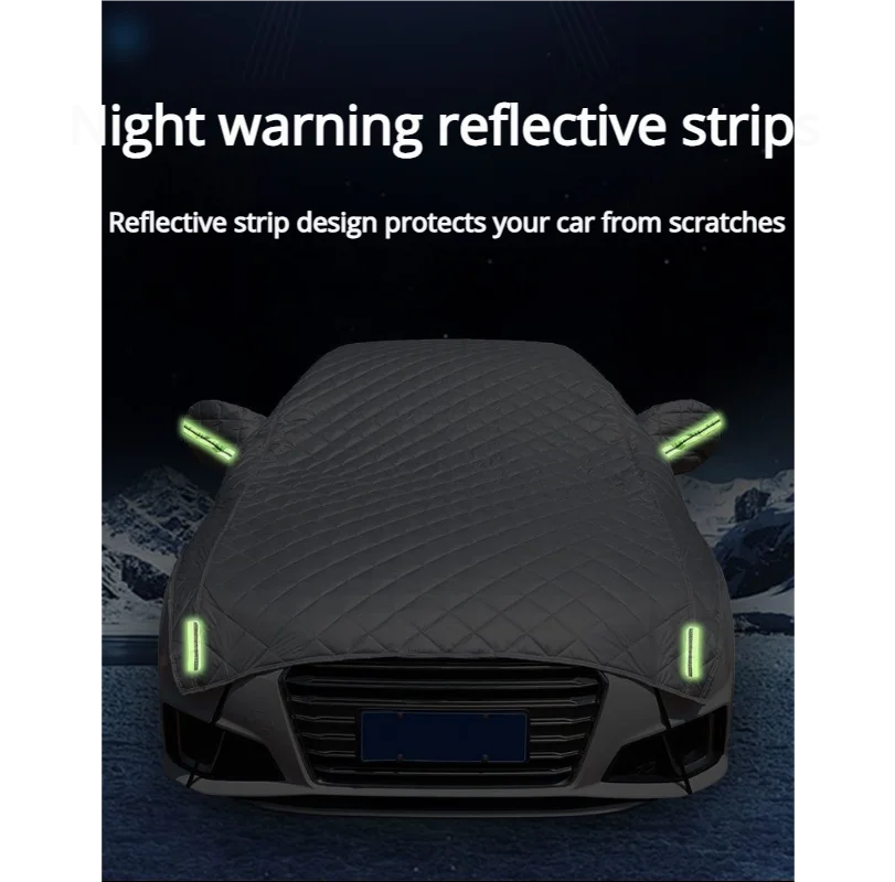 Car Cover Half-cover Universal For All Seasons Snow Shield Antifreeze Sunscreen Snow And Frost Protection Front Sunscreen Heat I CM World