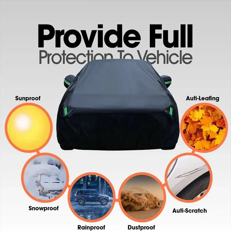 For Hyundai Tucson NX4 LWB 2022-2025 Full Car Covers Outdoor Sun Anti UV Rain Snow Dust Protection Oxford Cloth Accessories CM World