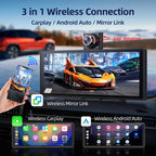 Imagebon P60 10.26" Android 15 Bulit-in GPS Wireless Carplay Android Auto Dual Camera WIFI Dashcam GPS Navigation Video Recorder Car Mobile World