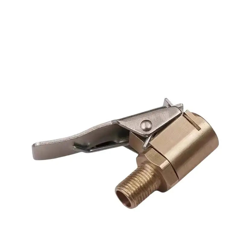 Universal Brass Locking Tyre Air Chuck Clip Adapter High Pressure Quick Inflation Adapter for Auto Truck Bike Tire Repair Kits