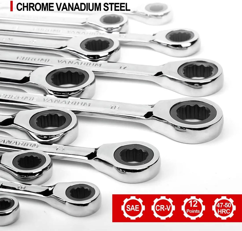 1pc 6mm-32mm 72-Tooth Ratcheting Wrench Spanner Socket Tool Flexible Reversible Head Combination Ratchet Wrench Universal keys C