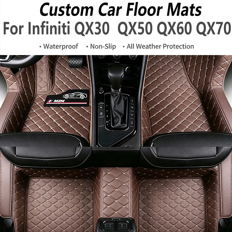 Custom Car Floor Mats For Infiniti QX30  QX50 QX60 QX70 Auto Carpets Foot Coche Accessories
