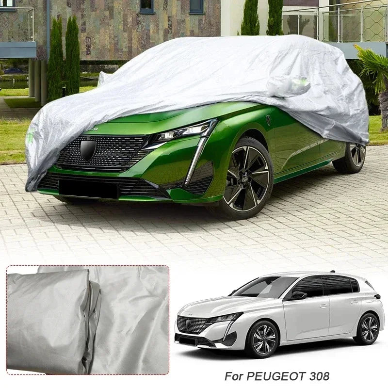 Car Cover For PEUGEOT 208,308,408,508,2008,3008,5008 dustproof, uv resistant, and waterproof car clothing Car Mobile World