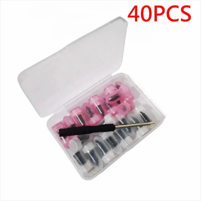 Car Tire Repair Nail Vacuum Tyre Screw Rubber Patch  Nails+ Tool Set W/Box Moto Tyre Repair Stud Patch Nail with Screwdriver. CM World