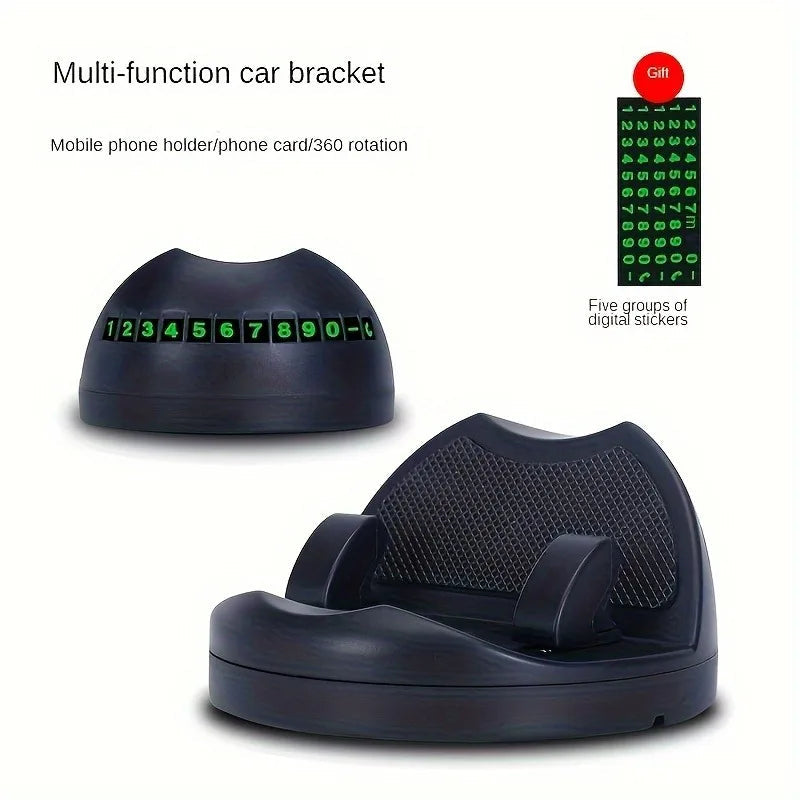 Ergonomic Car Mount with 360° Rotation - Easy One-Handed Operation for Your Smartphone CM World