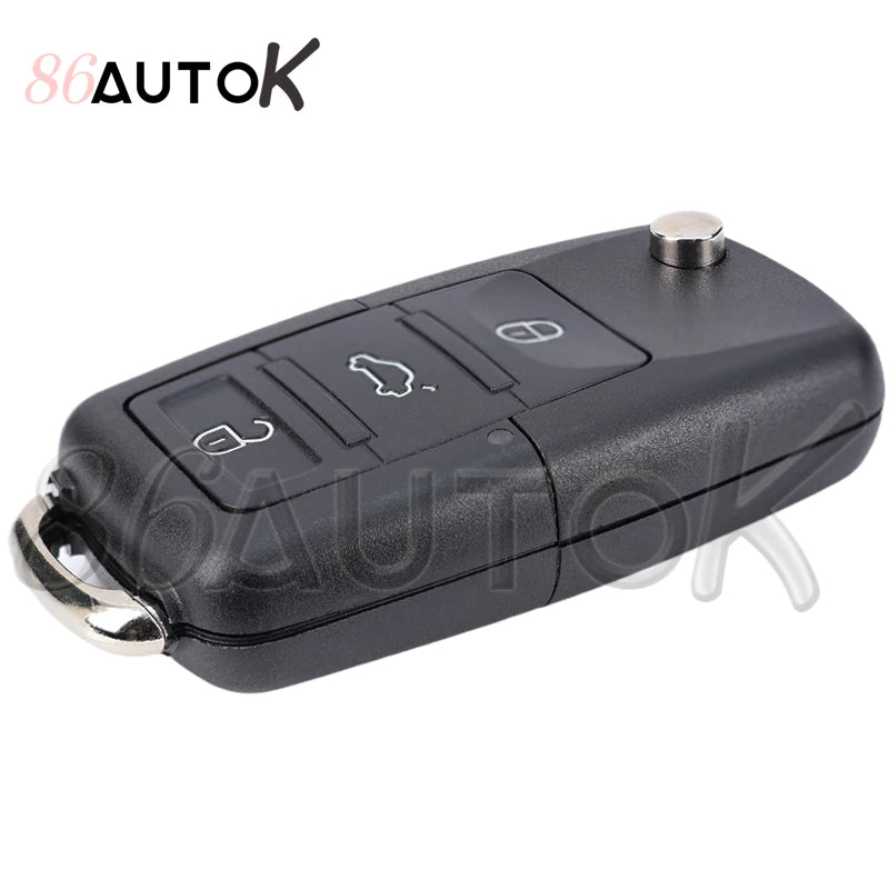 Car Key Fob for VW for Volkswagen Golf Mk6 Tiguan Passat CC For SEAT For Skoda Octavia Blade HU66 Key Shell Housing Car Key Case CM World
