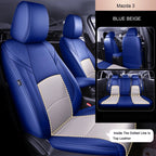 For Mazda 3 6 CX-5 CX-30 Custom Fit Car Seat Covers Accessories Full Covered Top Quality Leather Full Set 2 Rows 5 Seat CM World