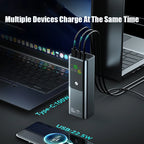 50000mAh Portable Color Screen Power Bank Supports PD100W Bidirectional Fast Charging Suitable For IPhone Laptop Samsung Xiaomi Car Mobile World